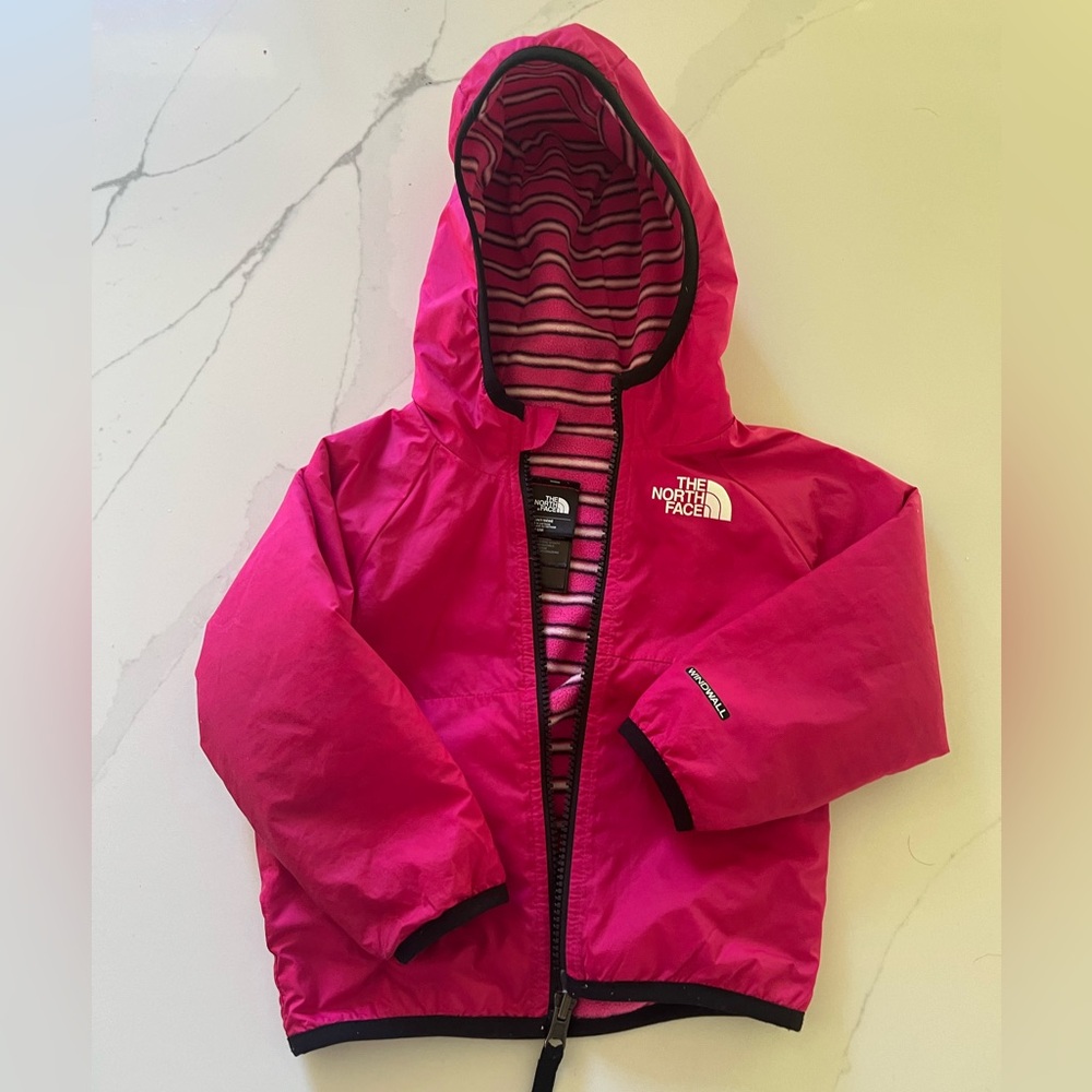 EUC The North Face 12-18 month Reversible Windwall/fleece jacket